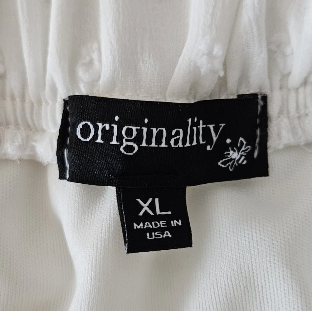 ORIGINALITY LAYERED MINI SKIRT SZ XL WHITE